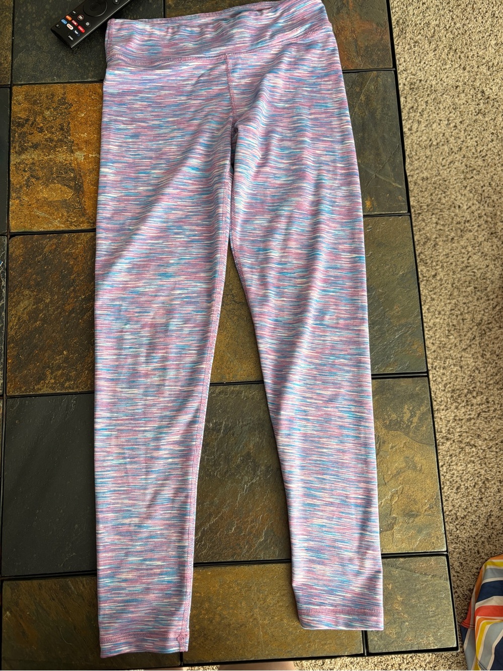 Women's Pink Space-Dye Active Leggings